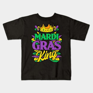 Mardi Gras King Crown  Mardi Gras Men Boys Kids T-Shirt